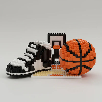 Basketballschuh auf Feld Bausteinset