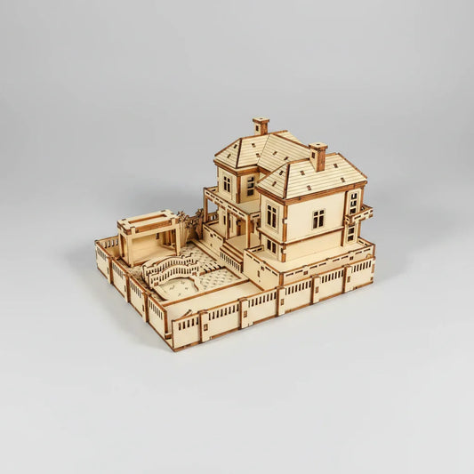 Ferienhaus 3D-Holzbausatz