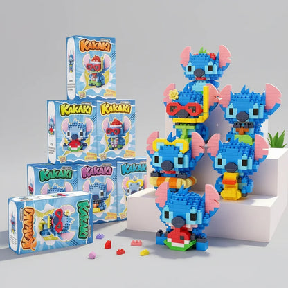 Mini blaue Wesen Bausteinset