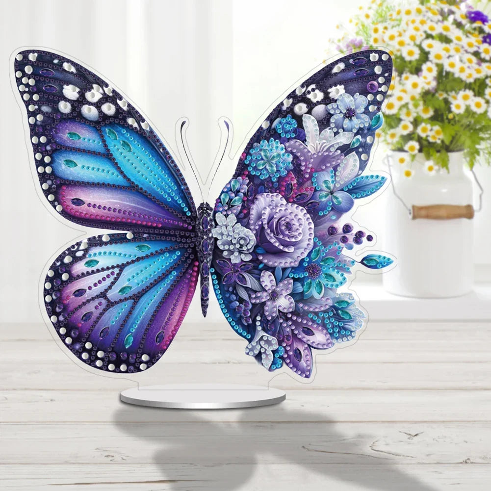 Diamond Painting 5D Lila Schmetterling