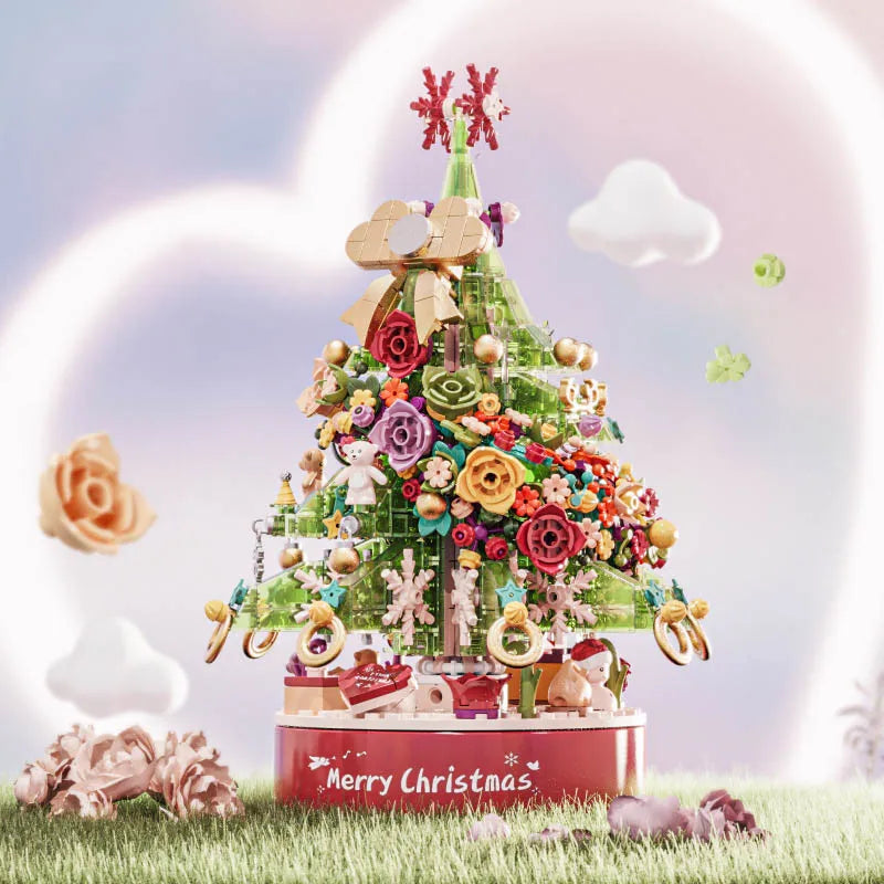 Weihnachtsbaum-Spieluhr Bausteinset
