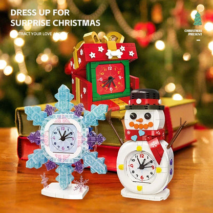 Schneemann-Uhr Bausteinset