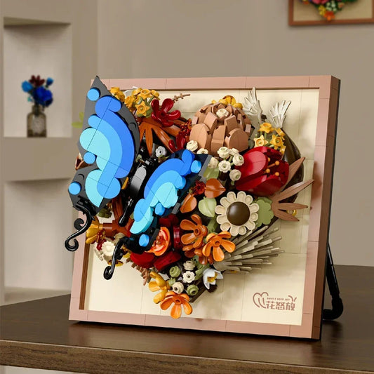 3D Schmetterlingsgemälde Bausteinset