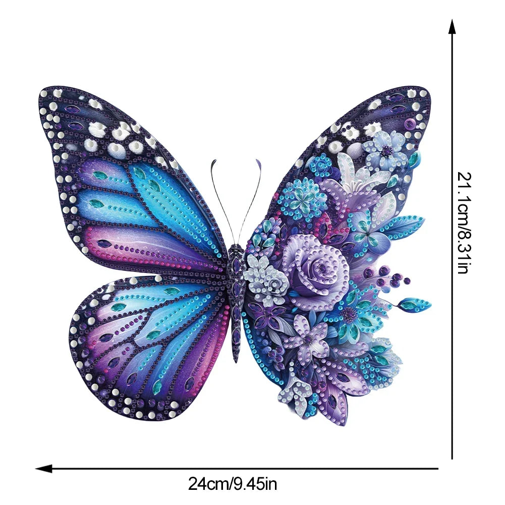 Diamond Painting 5D Lila Schmetterling