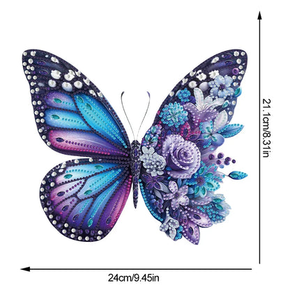 Diamond Painting 5D Lila Schmetterling
