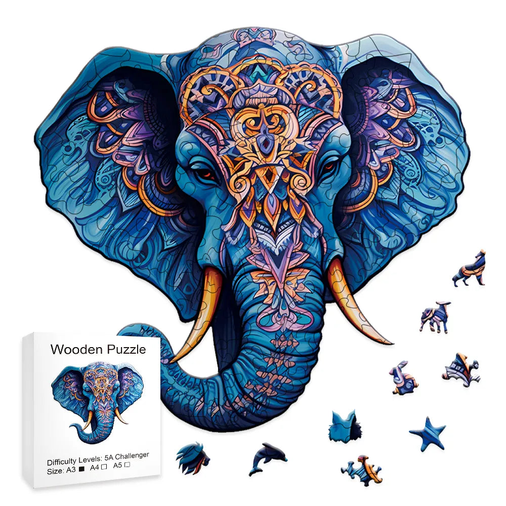 Elefant Holzpuzzle