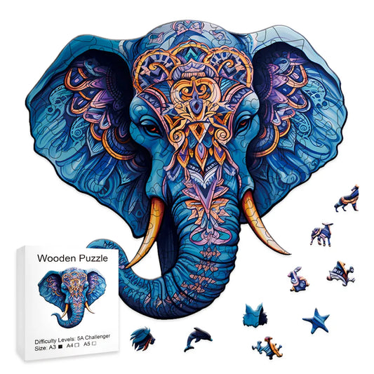 Elefant Holzpuzzle