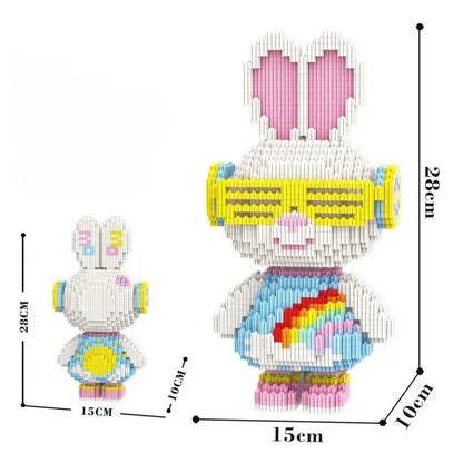 Lustige Kaninchen Bausteinset