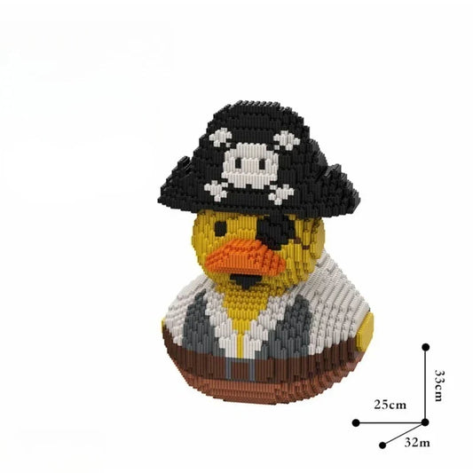 Badeente mit Piratenhut Bausteinset