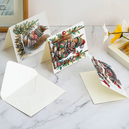 Diamond Painting Weihnachtseichhörnchen