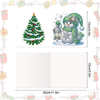 Diamond Painting Pinguine & Schneemänner Weihnachtskarten