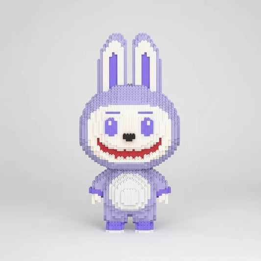 Mega Lila Labubu Bausteinset
