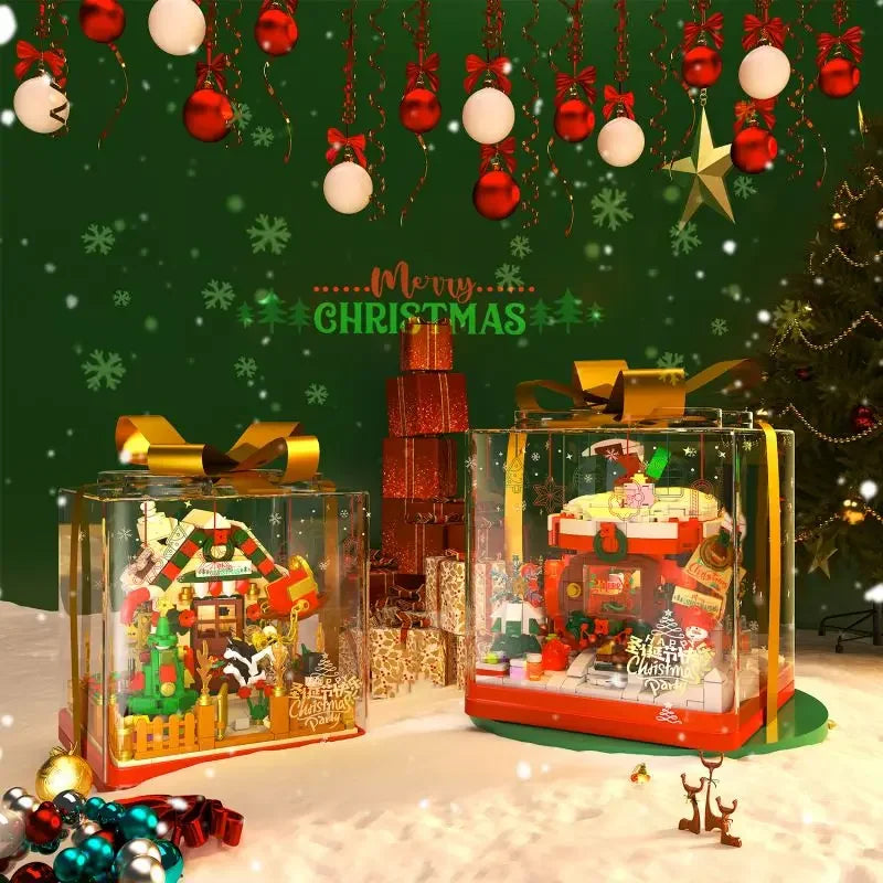 Weihnachtsapfel im Geschenk Bausteinset