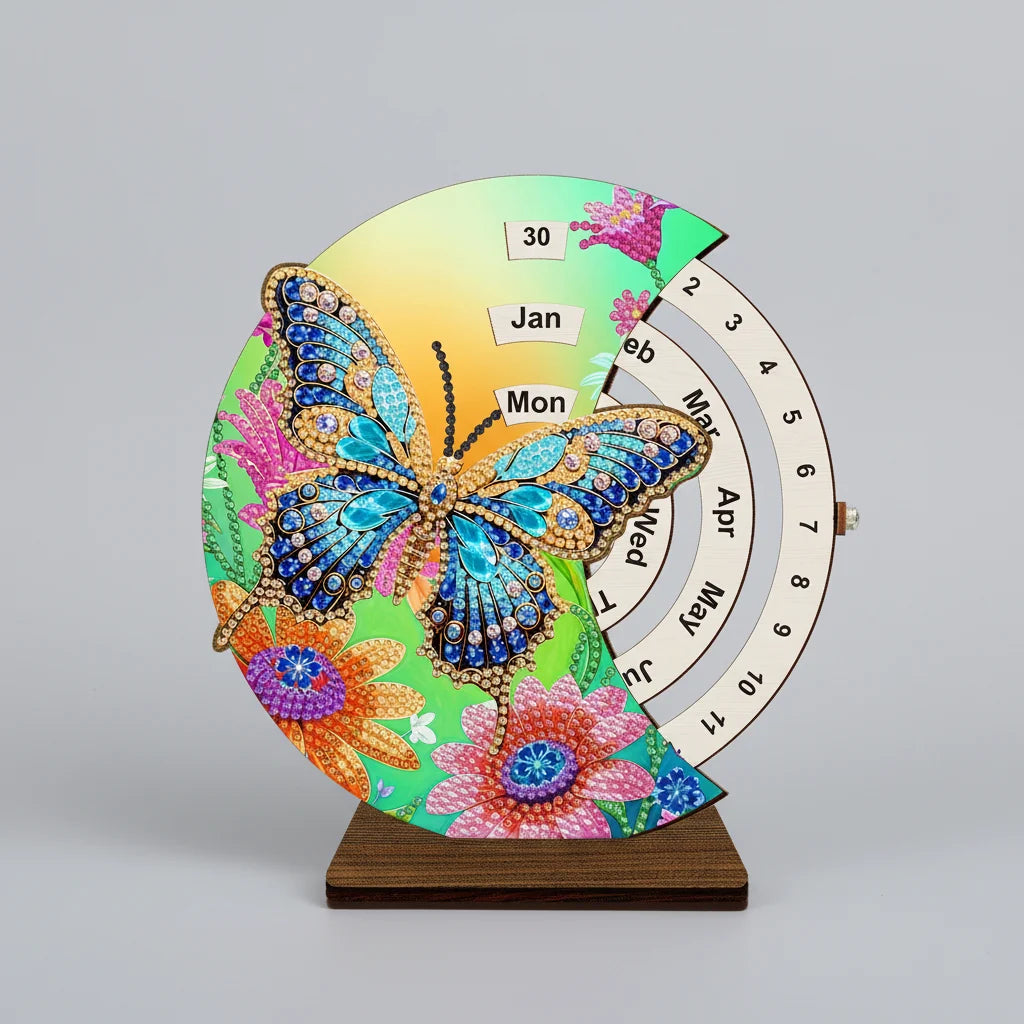 Diamond Painting Blauer Schmetterling