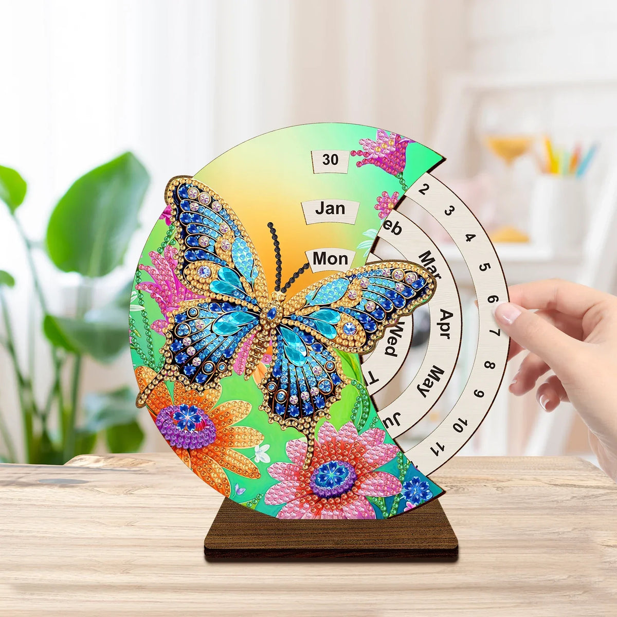 Diamond Painting Blauer Schmetterling