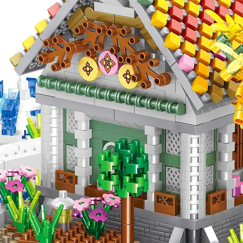 Haus auf dem Wasser Bausteinset