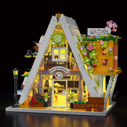 Glasblumenladen Bausteinset