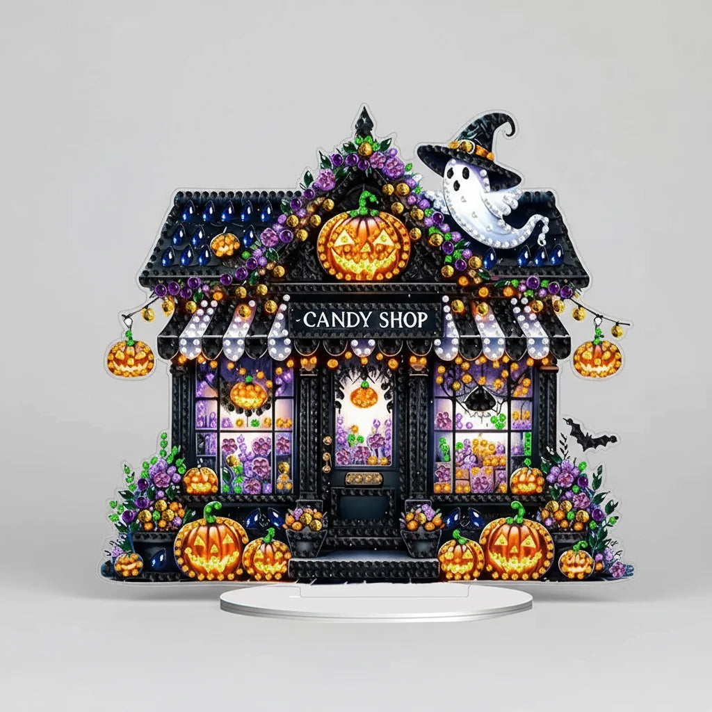 Diamond Painting 5D Halloween-Süßigkeitshaus