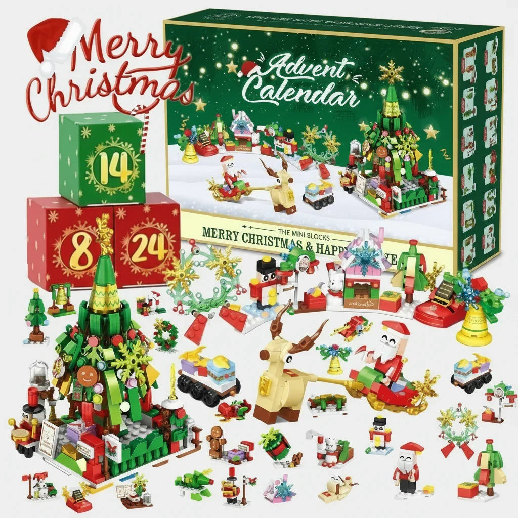 Weihnachts-Adventskalender – 24 Mini-Bauprojekte Bausteinset