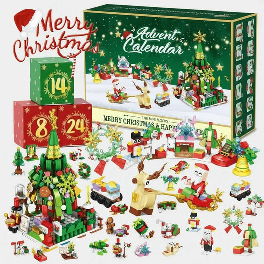 Weihnachts-Adventskalender – 24 Mini-Bauprojekte Bausteinset