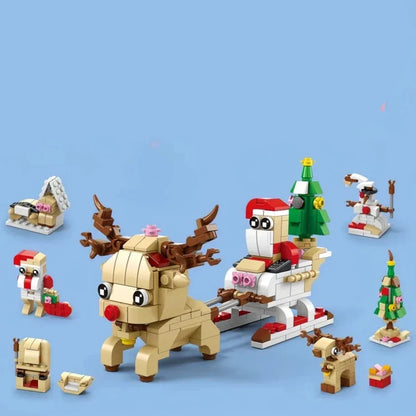 1+6 Weihnachtsgeschenkset Bausteinset