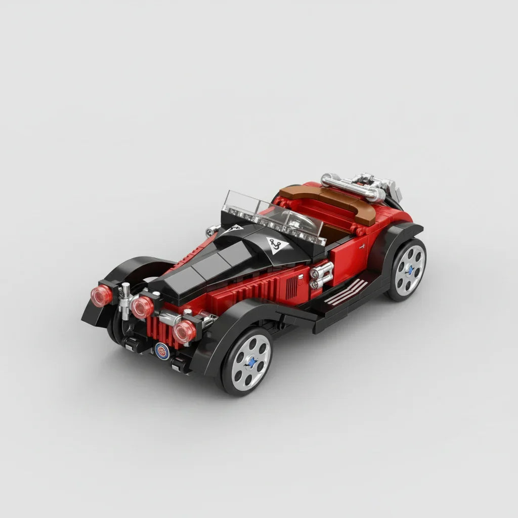 Retro Hot Rod Auto Bausteinset