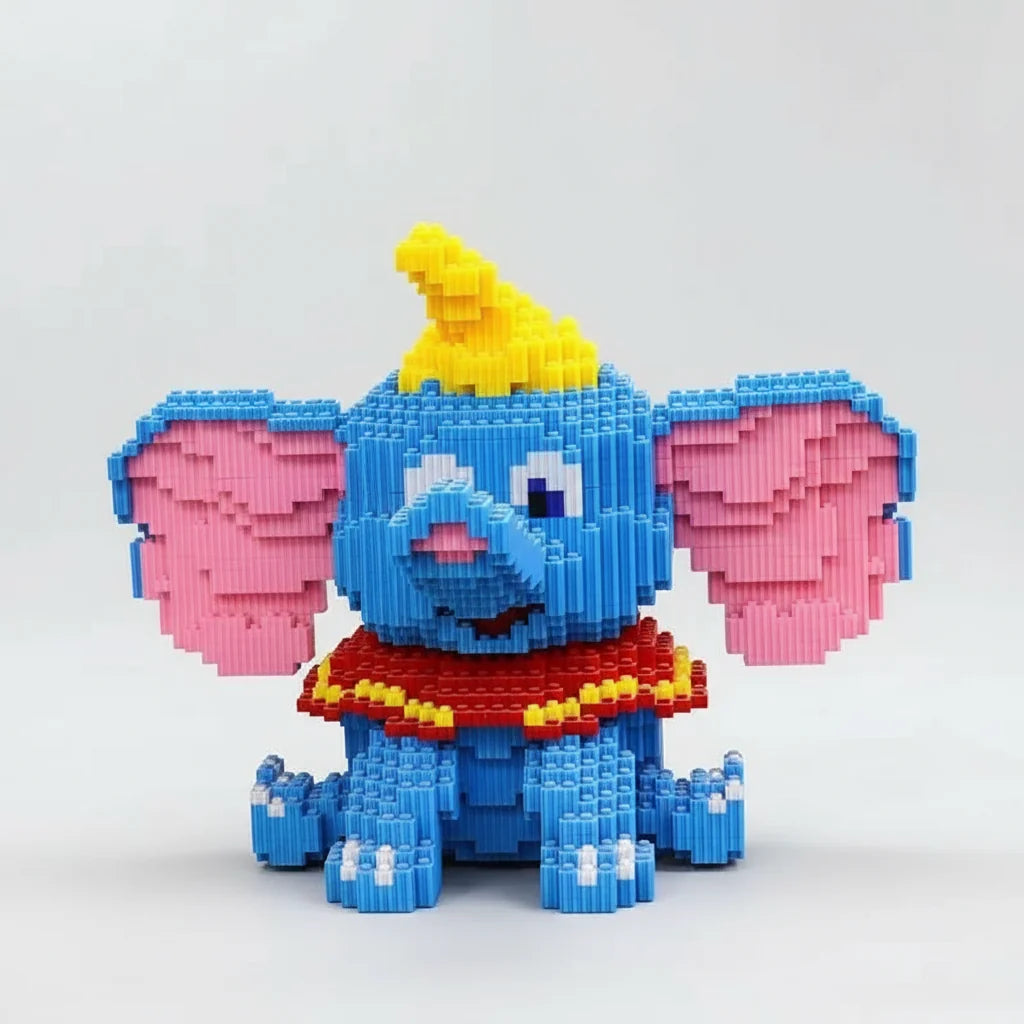 Blauer Elefant Bausteinset