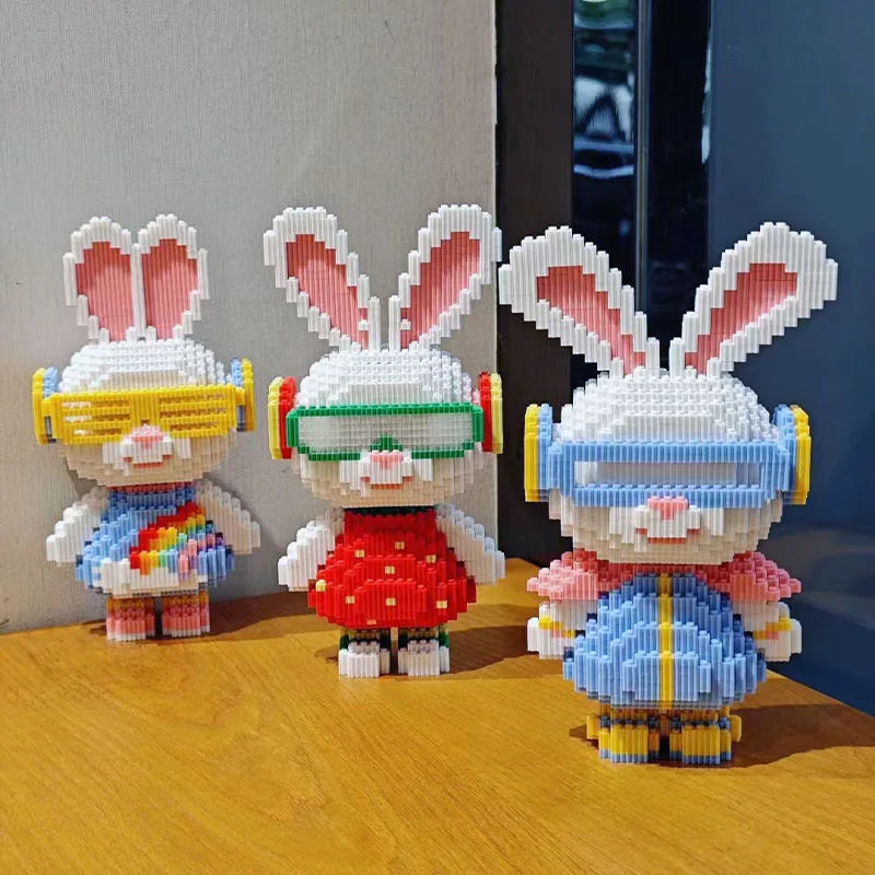Lustige Kaninchen Bausteinset