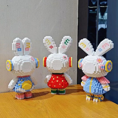 Lustige Kaninchen Bausteinset