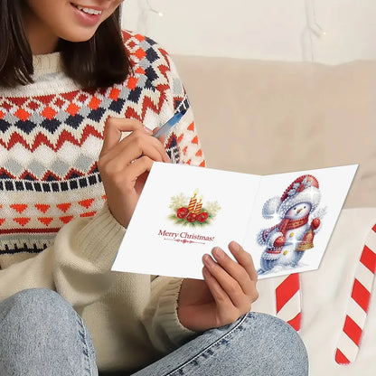 Diamond Painting Schneemann-Karten
