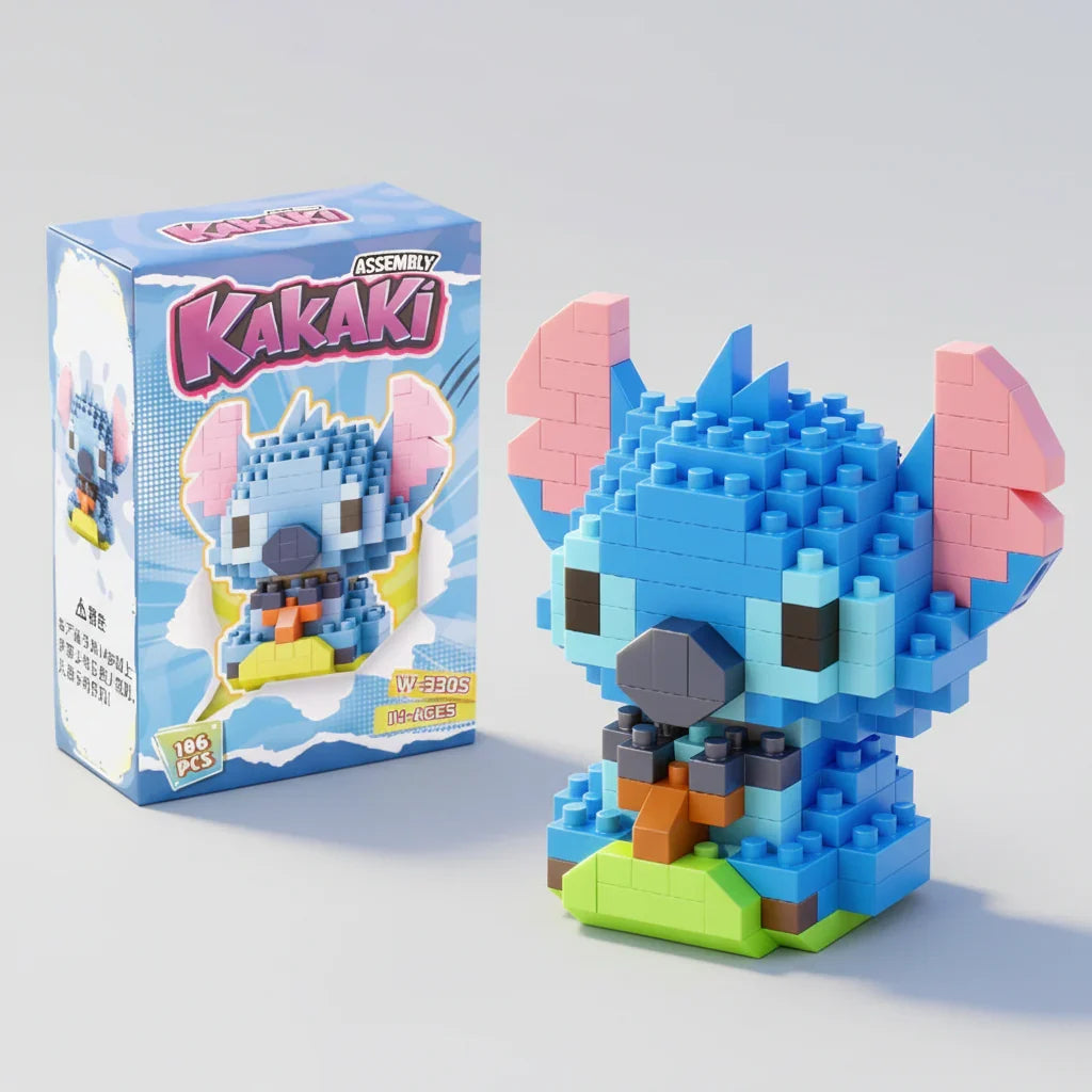 Mini blaue Wesen Bausteinset