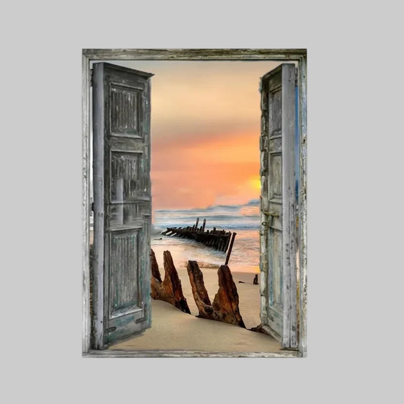 Diamond Painting Sonnenuntergang am Steg