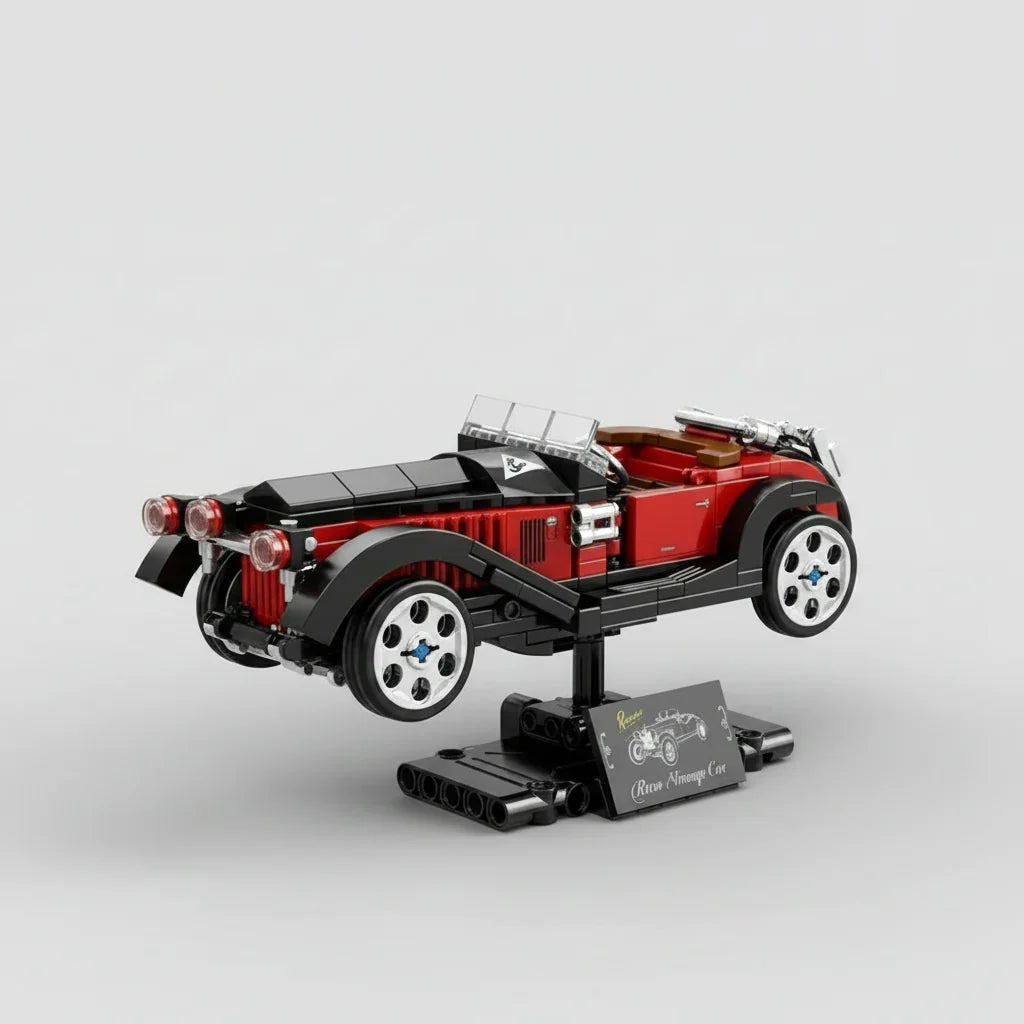 Retro Hot Rod Auto Bausteinset