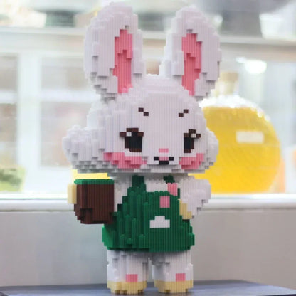 weißes Kaninchen Bausteinset
