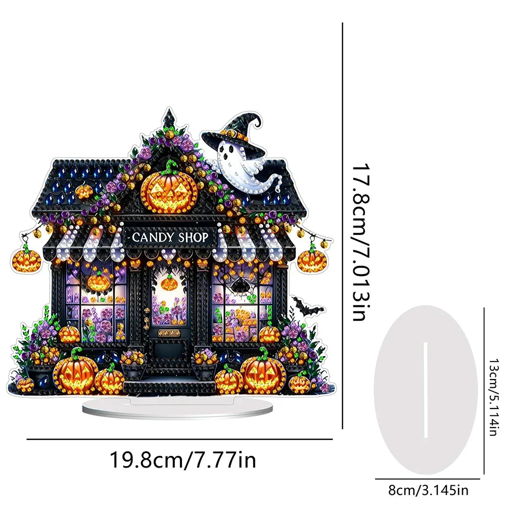 Diamond Painting 5D Halloween-Süßigkeitshaus