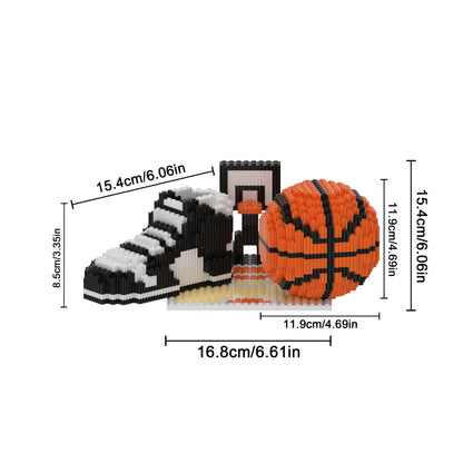 Basketballschuh auf Feld Bausteinset