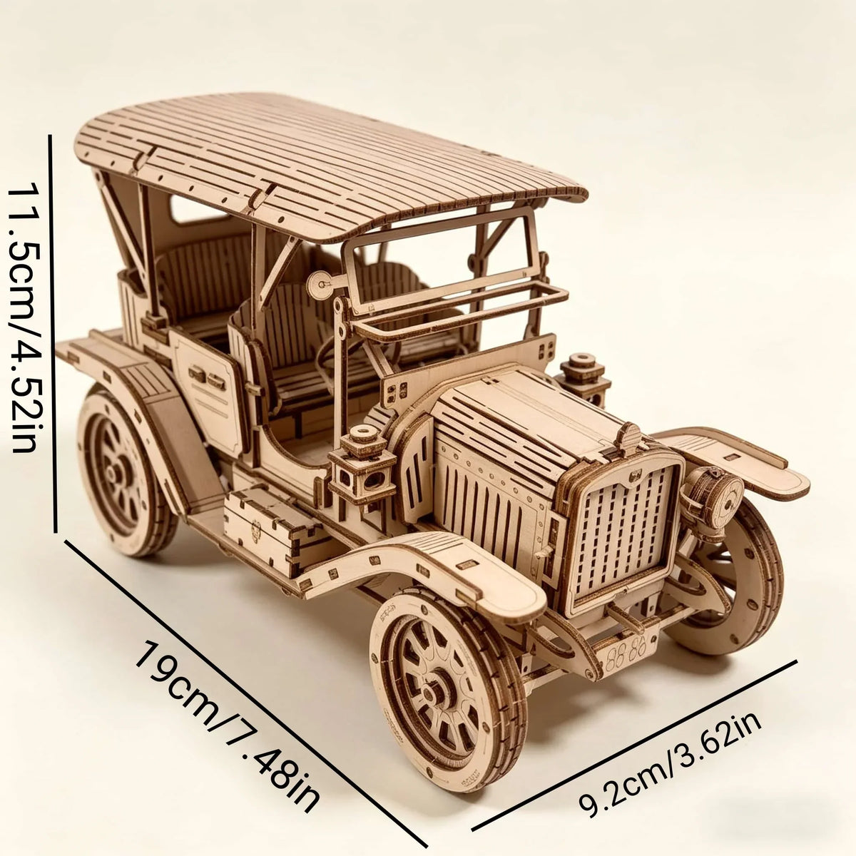 Vintage Klassiker Auto 3D-Holzbausatz