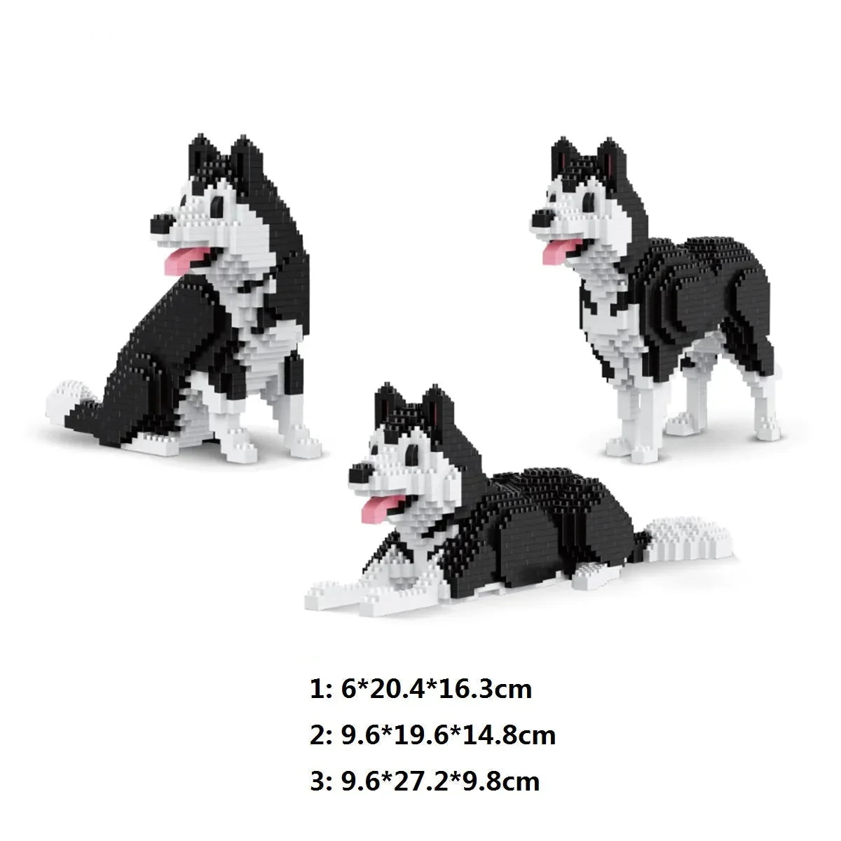 3 in 1 Husky Bausteinset