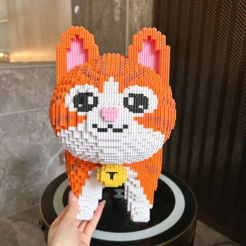 Mega Orange Katze! Bausteinset