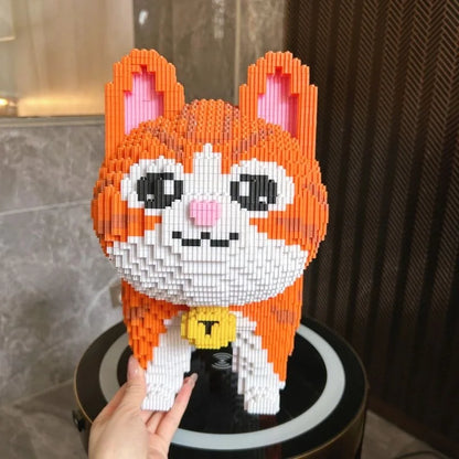 Mega Orange Katze! Bausteinset