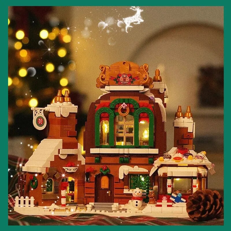 Großes Pfefferkuchenhaus Bausteinset