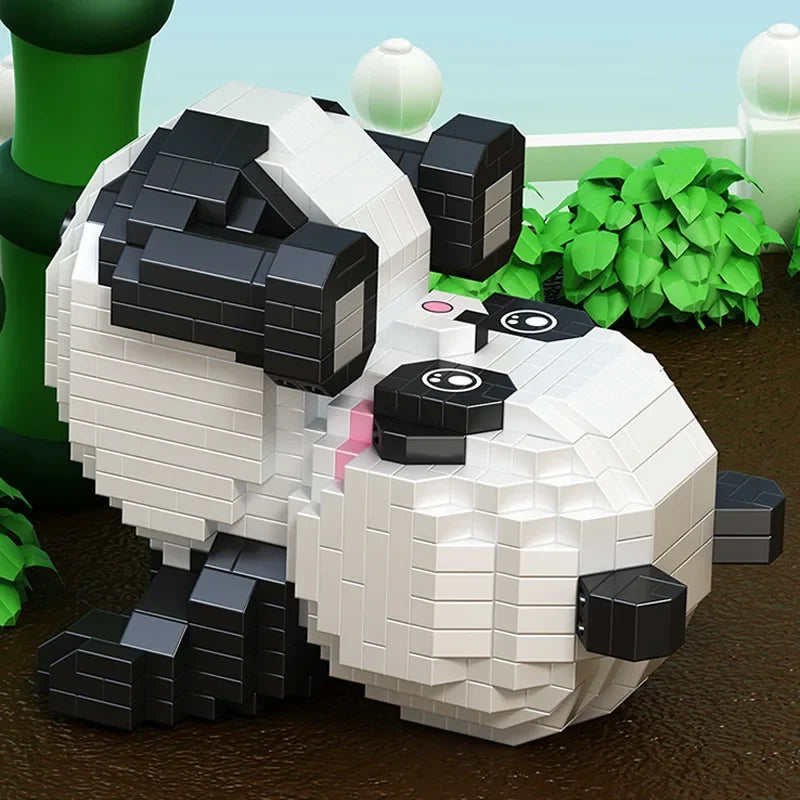 Liegender Panda Bausteinset