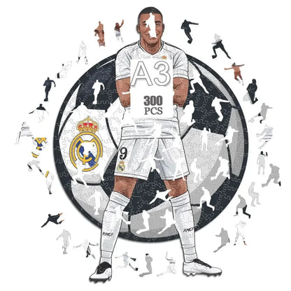 Kylian Mbappé Holzpuzzle