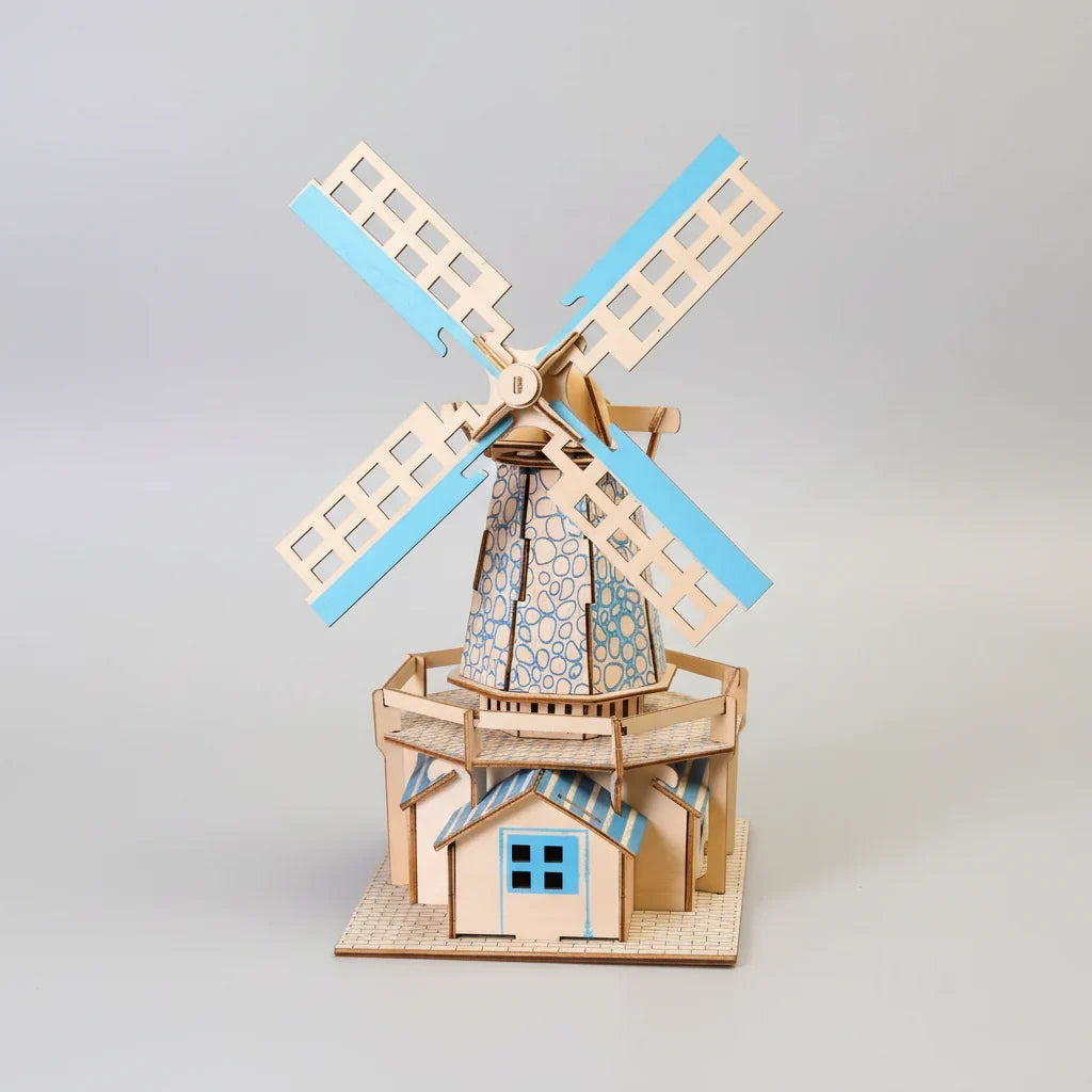Windmühle 3D-Holzbausatz