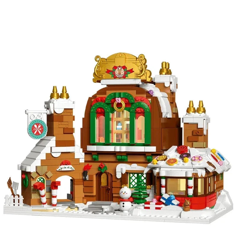 Großes Pfefferkuchenhaus Bausteinset