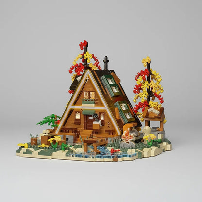 Herbsthaus mit Baumhaus Bausteinset