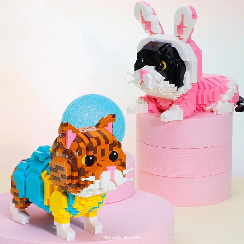 Niedliche Katze Bausteinset