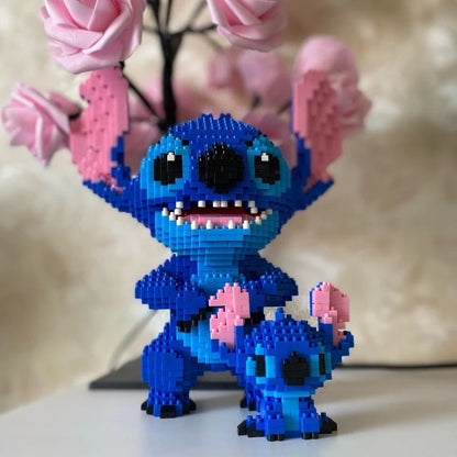 Süßes blaues Wesen Bausteinset