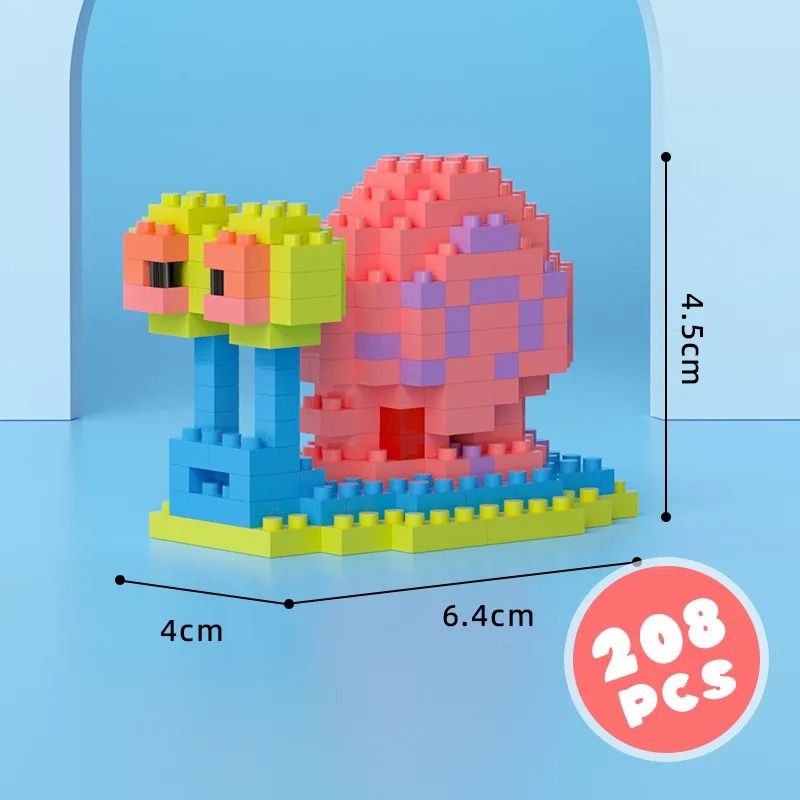 Mini-Schwamm-Familie Bausteinset