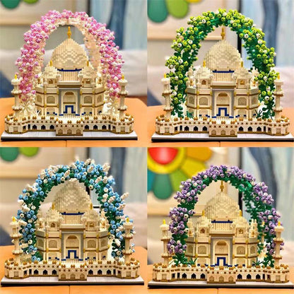 Taj Mahal mit Blumen Bausteinset